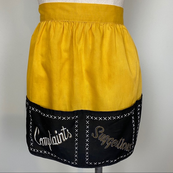 Vintage Half Apron with Pockets - Picture 1 of 6